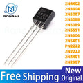 100PCS New 2N4402 2N3904 2N5087 2N5088 2N5089 2N3906 2N2907 2N4401 2N2222 PN2222 2N5401 2N5551 TO-92 TO92 Transistor IC Stock