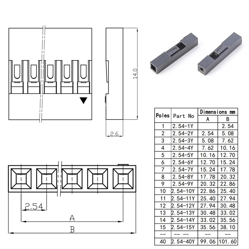 10pcs Silicon Du Bang 2.54mm 1P Soft High Temperature Resist Cable Male Female 26AWG For DIY Arduino Breadboard Black White
