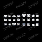 120Pcs Micro USB Connector Kit 24 Models Female Mini Usb Soldering Connectors Diy For MP3/4/5 Samsung Huawei SMD DIP Socket Kit