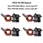 Micro 8.4V 0.06S 11KG Digital Servo Motor Mini Full Metal Coreless Programmable Servos 180/270/360 Degree High Torque for RC Car