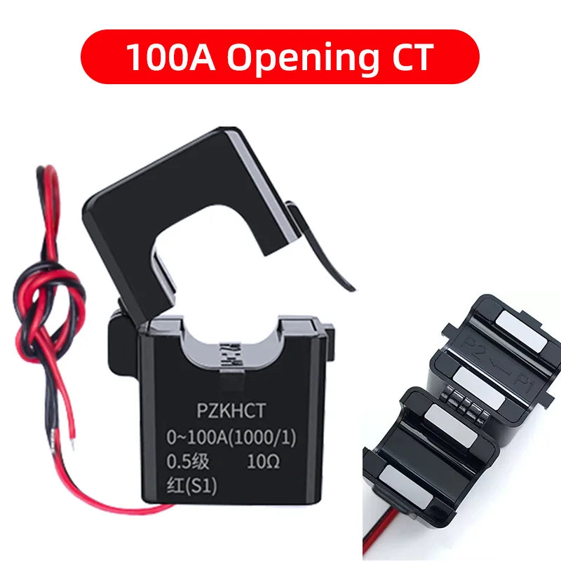 High Stability Split Core Current Transformer Open Type Coil CT AC 32A  63A  100A  500A Clamp Sensor