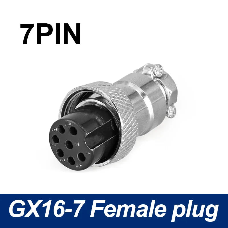 5/8' Female Male Plug GX16 Circular Connector 2Pin3pin4pin 5pin6pin7pin8pin9pin10pin Diameter 16mm L73 RS765 DF16 M16