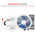 24V WS2811 Running Water Flowing Led Strip Light 2835 10M 15M 20M Horse Race Tape Lamp with SP636E BanlanX App 2.4G Controller