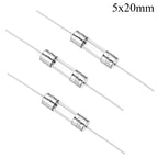 20PCS 3.6X10mm 5X20mm Take the lead Glass Fuse tube 250V 0.1A 0.5A 1A 1.5A 2A 3A 3.15A 4A 5A 6.3A 8A 10A 15A 20A