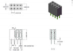5-100Pcs Single Double Row Female 2.54MM Spacing Pin Socket Female Header Connector 2P 3P 4P 5P 6P 7P 8P 10P 11P 12P 14P 20P 40P