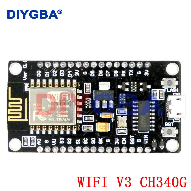 Node MCU Development Kit V3 CH340 NodeMCU + Motor Shield Wifi Esp8266 Esp-12e diy rc toy remote control Lua IoT smart car Esp12e
