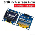 DIYUSER 0.96 Inch 128x64 OLED Display SSD1306 IIC I2C Serial LCD Screen for R3 Arduino Kit - White/Blue/Yellow Options Available