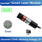 Green Laser Diode Module 20mW Dot Line Cross Projector for Alignment of Cloth Cutting Location
