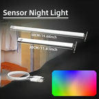 RGB Ambient Sensor Light -  Rechargeable Magnetic Wall Lamp Mood Ambient Light for Cabinet Hallway Stair