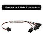 LED Strip Mini TTL Signal Amplifier Repeater 1 TO 2/4/8 For WS2812B WS2811 SK6812 3Pin RGB Addressable Pixel Light Module 5-24V