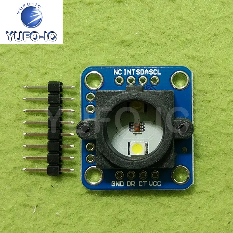 Free Ship 2pcs GY-33 TCS34725 Color Sensing Identifying Sensor Module Replacement TCS230 TCS3200