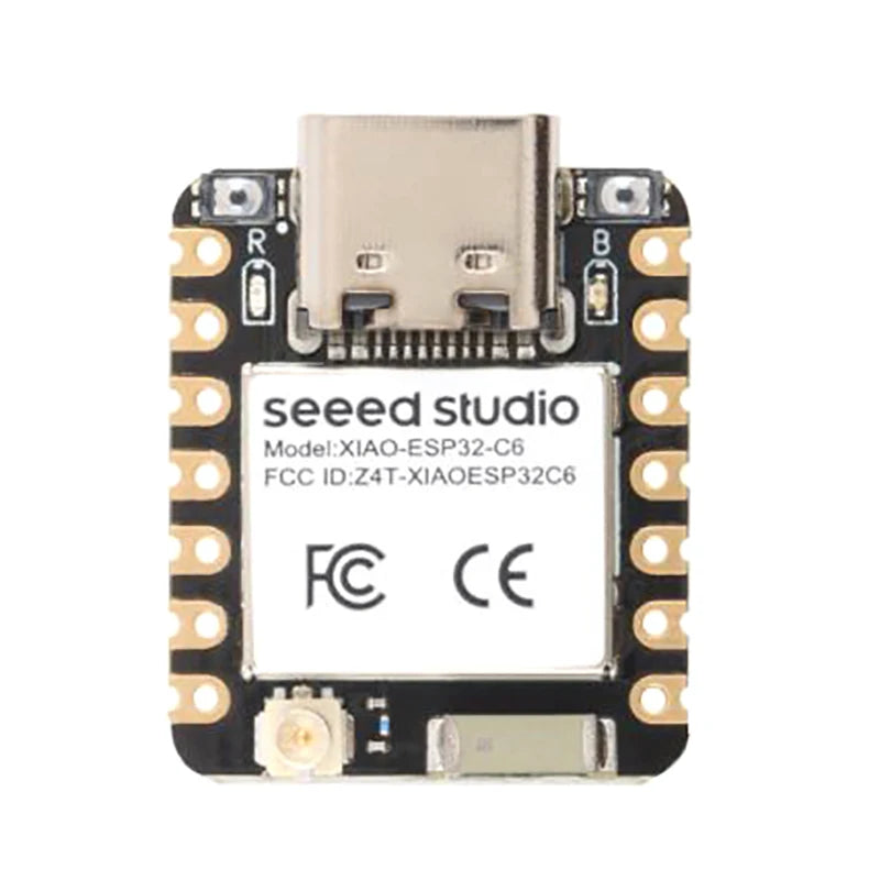 ESP32 Seeed Studio XIAO ESP32C6 WiFi 6+Bluetooth-compatible Ble 5 Support Zigbee Matter WIFI Wireless Development Board Module~