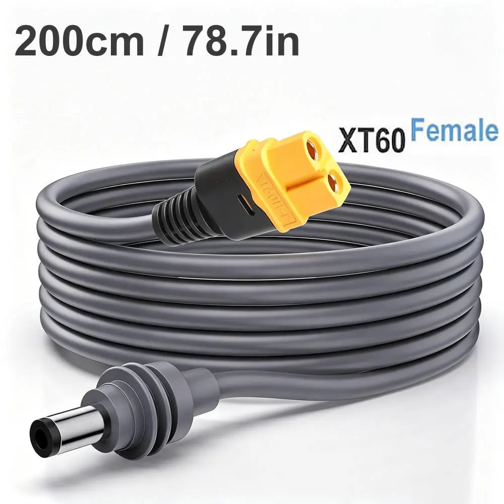 3M/1M Starlink Mini Power Cable XT60 to DC Adapter, Starlink Mini XT60 Connector to DC5521 Waterproof Plug Power Cord 5.5x2.1MM
