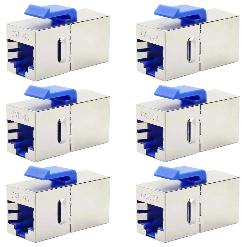 CAT7 CAT6A Cat6/5e Keystone Jack Coupler 10Gbps High-Speed Shielded Ethernet Coupler RJ45 Female To Female Keystone Jack Insert