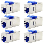 CAT7 CAT6A Cat6/5e Keystone Jack Coupler 10Gbps High-Speed Shielded Ethernet Coupler RJ45 Female To Female Keystone Jack Insert