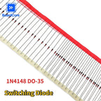 1N4148 Diode Assortment 50/150PCS DO-35 200mA 100V High-speed Switch Rectifier for TV Power Monitor Repair