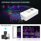 Ws2812B Led Rgbic Strip Light Controller Dc5V-24V WiFi Sp511E Music Ws2811 Sk6812 Sp107E Addressable Sp107E Smart App Controller