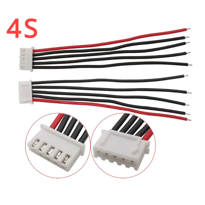 JST-XH2.54mm 1S 2S 3S 4S 5S 6S 8S Lipo Battery Balance Charger Cable B6 Connector Plug Wire 22AWG 10cm 15cm 20cm 30cm