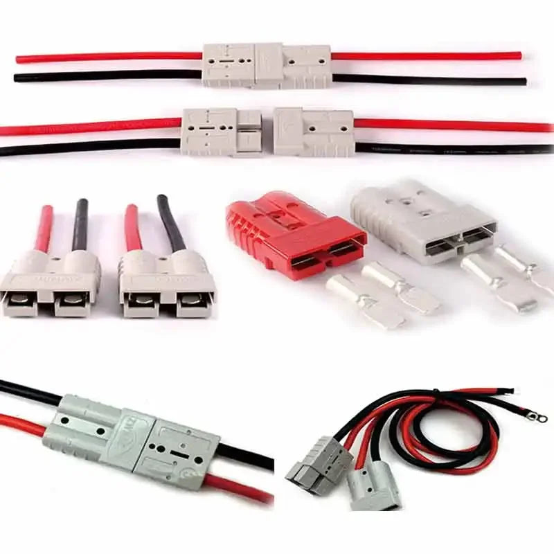 350A Plug Connector With M8 M6 Terminal Line 600V 4-50 Square 175A120A 50A Male Female Rechargeable Battery Connector