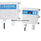 Wall-Mounted CO2 Sensor Carbon Dioxide Detector Air Quality Monitor RS485 Analog Output NDIR CO2 Transmitter OLED display LED