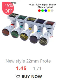 AD16-16SM 16mm buzzer 12V 24V 110V 220V 380V Flash Signal Light Red LED Active Buzzer Beep Alarm Indicator Red Green Yellow