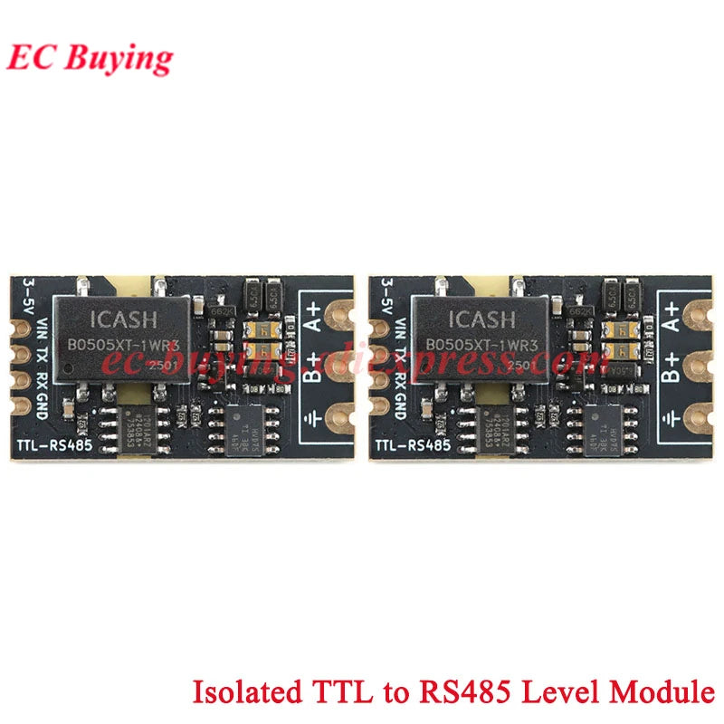 10Pcs/1pc Isolated TTL to RS485 Level Board Module Serial Automatic Reverse High Speed 2Mbps Half-duplex Communication Isolation