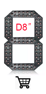 4pcs/lot 10 inch Small Size 7 Segment LED Display For Price/Time/Temperature/Score Sign Outdoor Waterproof Digital module