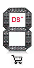 4pcs/lot 10 inch Small Size 7 Segment LED Display For Price/Time/Temperature/Score Sign Outdoor Waterproof Digital module