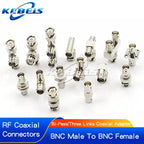 1PCS BNC to BNC Adapter Male to Female Dual Way Tee Flange BNC-KKF-KKY-KK-KKK-JJJ-KKJ-KKJ-JKW-JJ-JKQ9 RF Connector