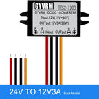 DC-DC Power Conventer 24V to 12V 1A 2A 3A 5A 6A 8A 10A Voltage Regulator Buck 24V 36V 48V 60V to 12V DC to DC Converter