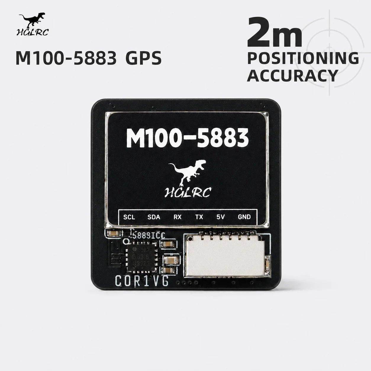 HGLRC M100-5883 M10 GPS Compass for FPV Racing Freestyle Long Range Drone 10Hz 72CH Ceramic Antenna UBLOX 5V M8N GPS Alternative