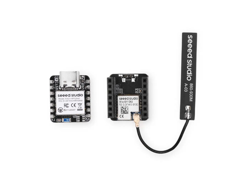 Seeed XIAO NRF52840 & Wio-SX1262 Kit for Meshtastic, LoRa 862-930MHz,868MHz,915MHz, Microcontroller Bluetooth, Integrated Antenn