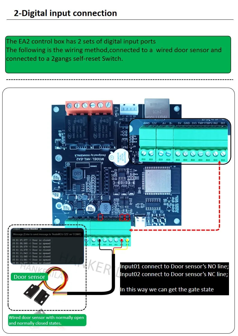 HKL-EA2 Bulk Wholesale Pricing SIM7600 4G Module RS485 DS18B20 Detection Beeping Alarm 2 NPN Input 2 Relay Output IIC Expansion