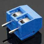 20PCS/LOT Screw 2-pin 5.0mm straight pin KF301-2P KF301-5.0-2P KF301PCB screw terminal block blue and green