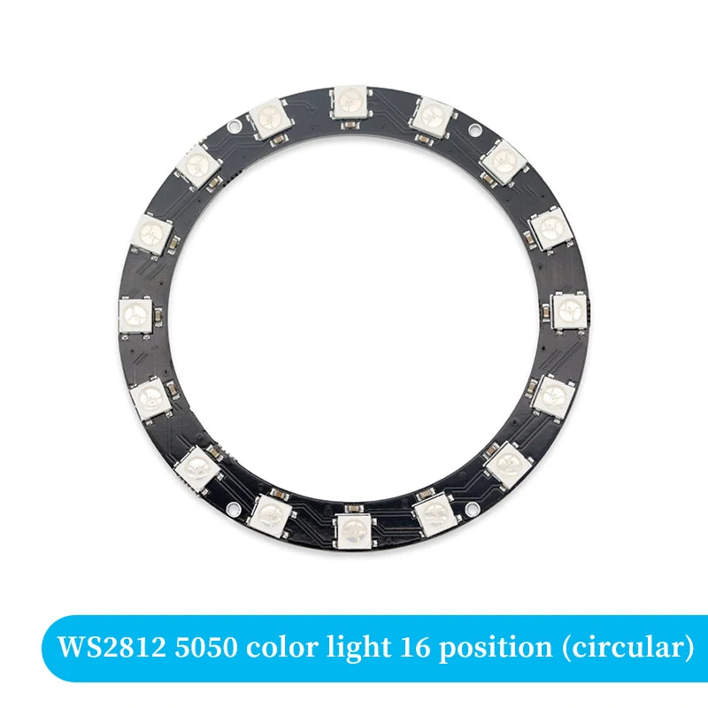 5V 1Bit 3 4Bit 7 8Bit 9 12Bit 16Bit 24Bit 32Bit 64 Bits WS2812 5050 RGB LED Ring Lamp Light + Integrated Drivers For Arduino Diy