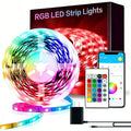 LED Strip Lights, RGB Color Changing Led Strip Lighting with 24-Key Remote and  APP Control, Music Sync Lights