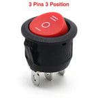 1~300pcs KCD1 LED Rocker Switch Round 2/3Pin ON-OFF-ON 2/3 Position 6A/250VAC 10A/125VAC SPST 23mm Car Push Button Switches