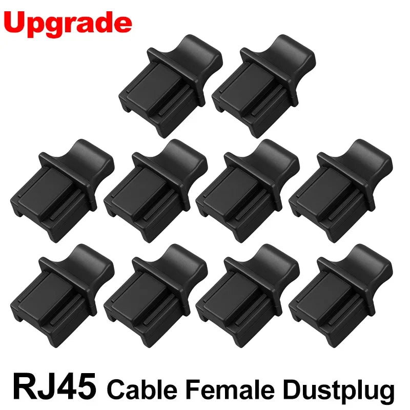 Ethernet Hub Port RJ45 Anti Dust Cover Cap Protector Plug RJ45 DustPlug For Laptop/ Computer/ Router RJ45 Connector Port Caps