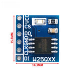 High-Density SPI Flash Storage Module – W25Q32 (4MB), W25Q64 (8MB), W25Q128 (16MB) SPI Memory Board for STM32 & BV/FV Projects