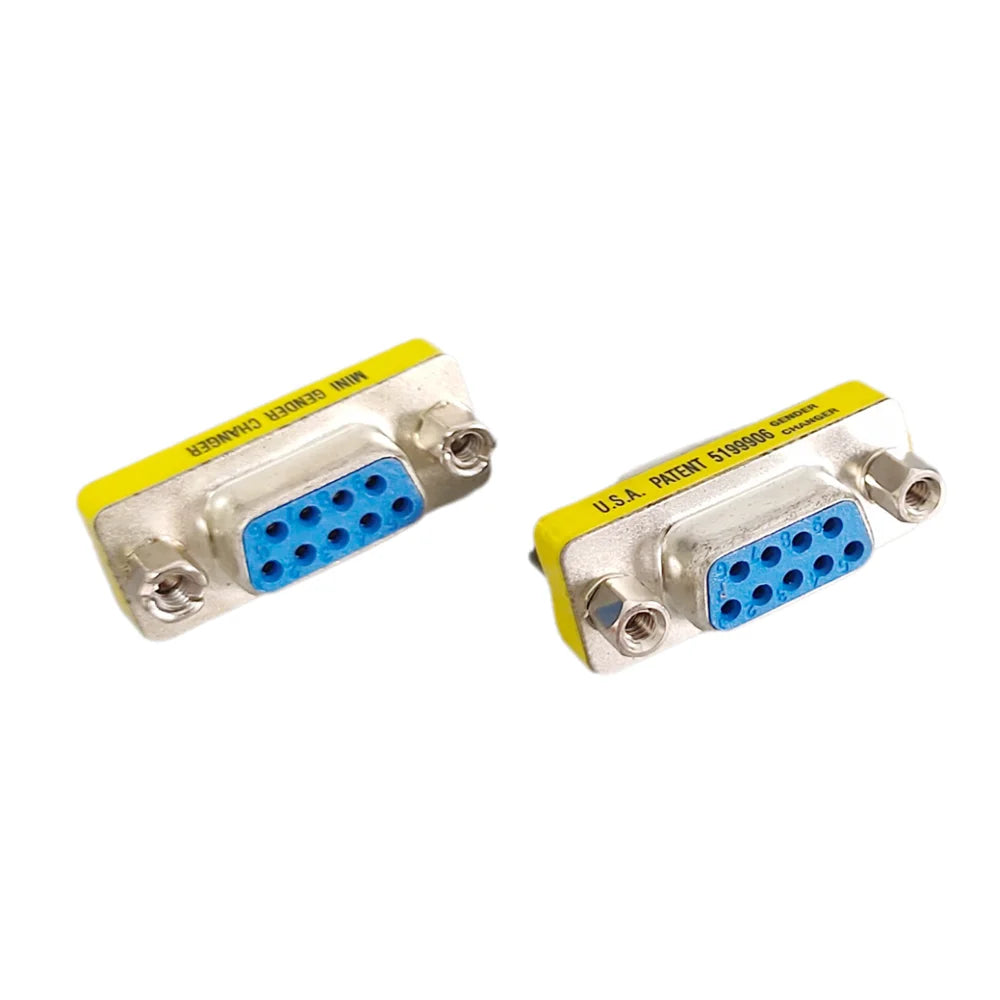2/5PCS DB9 9Pin Male to Female/Male to Male/Female to Female/ Mini Gender Changer Adapter RS232 Serial plug Com Connector