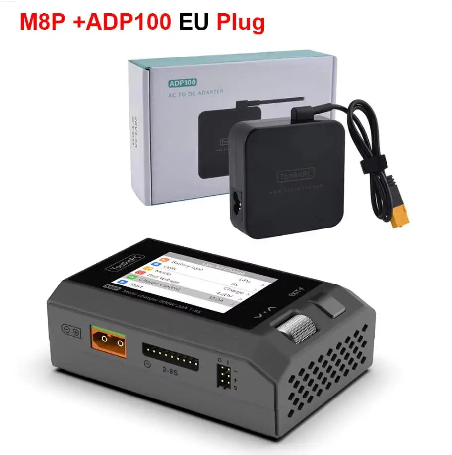 ToolkitRC M8P 1-8S Balance Charger 600W 20A DC Discharger for 1-8S Lipo Battery Charger