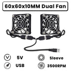 GDSTIME Dual 40mm 50mm 60mm 80mm 92mm 120mm 140mm DC 5V Powered USB Fans with 2 in 1 USB Cable for AV Receiver DVR Cooling