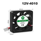5010/4020/4010/3010 5V/12V/24V Cooling Turbo Fan Brushless 2Pin For 3D Printer Extruder DC Cooler Blower Part Plastic Fans