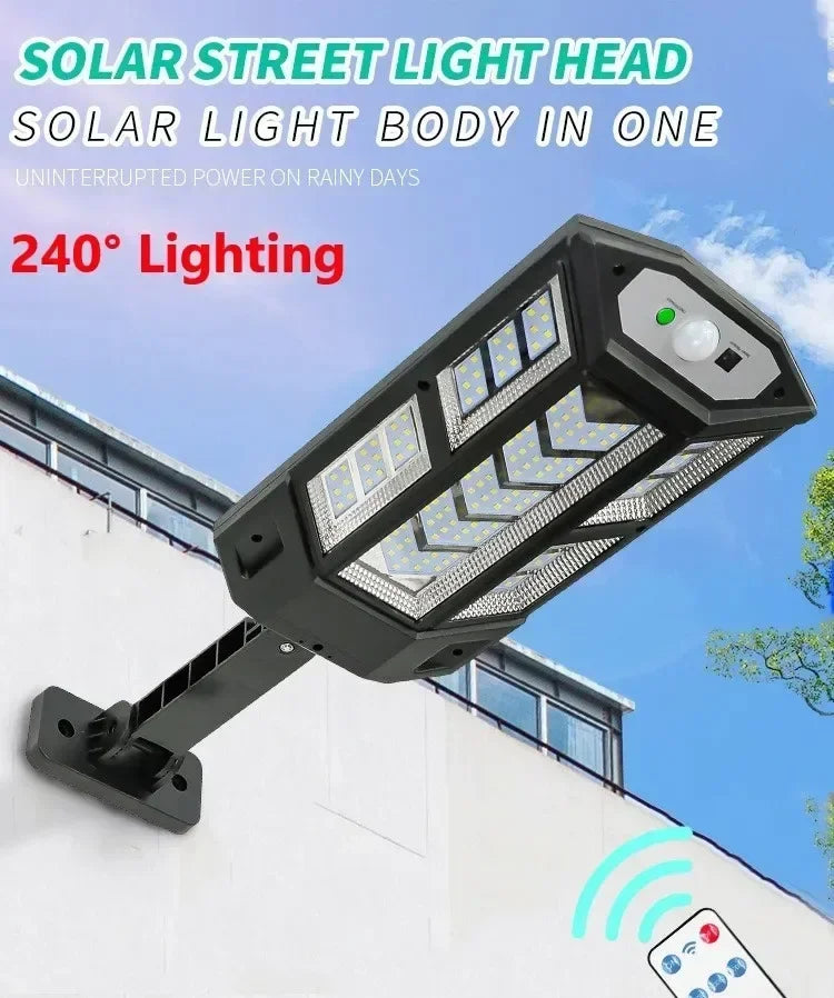 Newest Powerful Solar Lights Outdoor Solar Lamp Of Motion Sensor 4 Mode Waterproof IP65 Solar Garden Light Street Yard Lantern