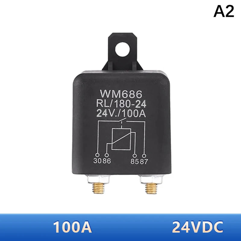 Universal DC 12V 24V 100A 120A 200A WM686 Relay 4 Pin Normal Open Car Starter For Battery ON/OFF Split Charge Switch