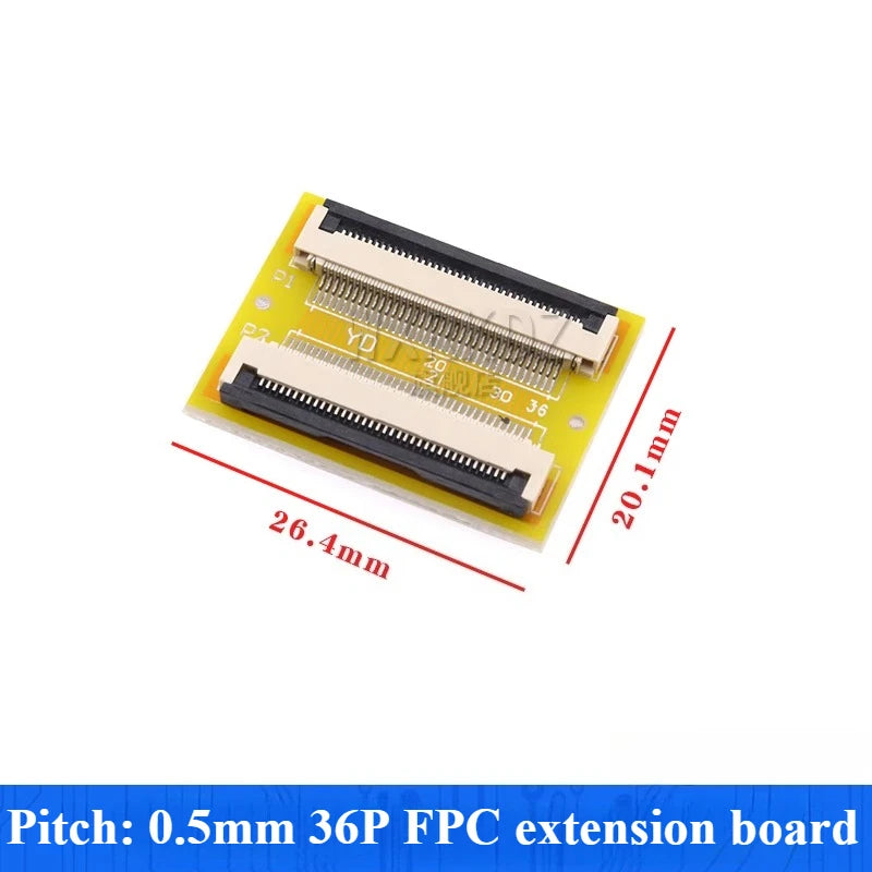1Pcs FPC FFC Flexible Flat Cable Extension Board/Terminal Board Adapter 1.0mm Spacing 4 5 6 8 10 12 14 15 16 22~60 Pin Connector