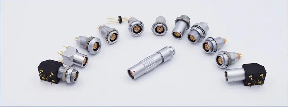 FSG 0B 2 3 4 5 6 7Pin Adjustable Right Angle Male Plug Push-pull Self-Locking Connector For Industrial Camera Sound Video Device