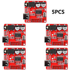1-100pcs Bluetooth Audio Receiver Board Bluetooth 5.1 MP3 Lossle Decoder Micro USB 3.5mm Audio Output Amplifier Module Type-C 3W