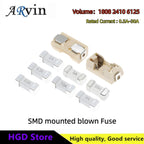10PCS SMD Mounted Blown Fuse 1808 2410 6125 Package 0.5A 1A 2A 3A 4A 5A 8A 10A 15A 30A 125V 220V 250V