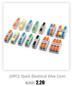 1PC 225 Series Fixed Modular Wire Connectors Compact Splicing Lighting Push-in Multi Link Terminal Block 1 In Multiple Out